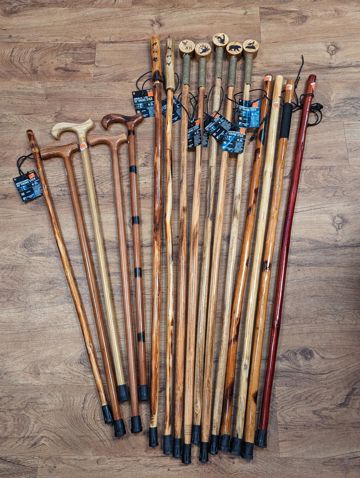 Wooden Hiking Sticks/ Canes Gifts & Gadgets